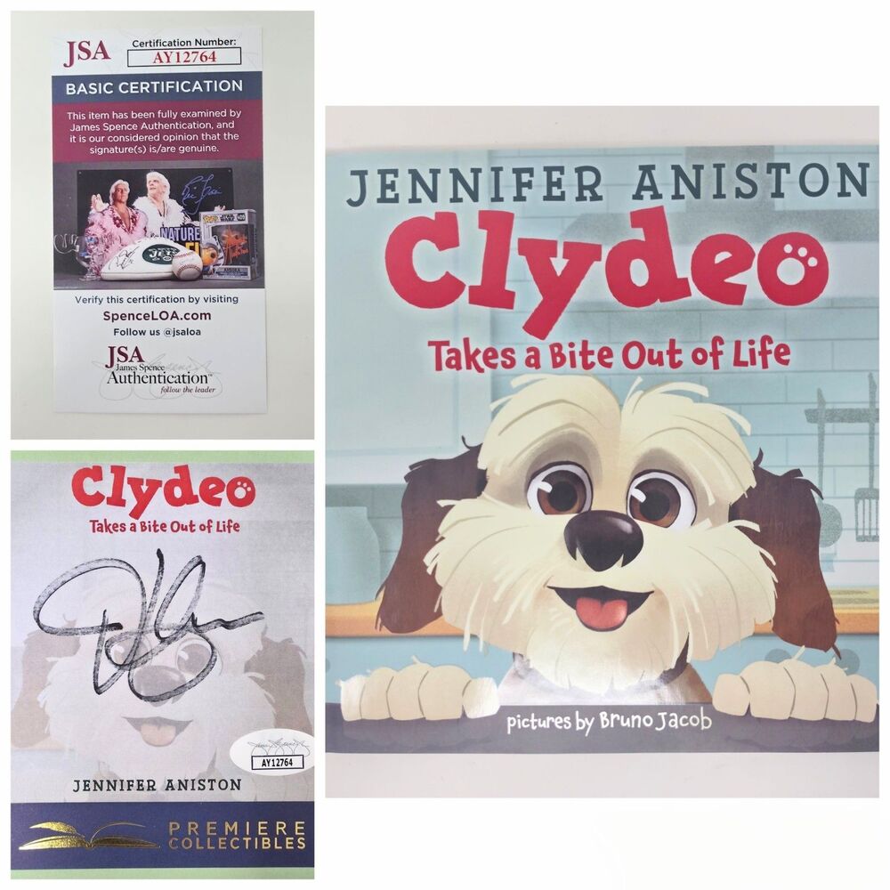 SIGNED Jennifer Aniston Clydeo Children’s Book Friends Actor JSA COA Autographed